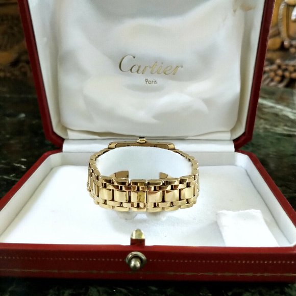 Cartier 18K Yellow Gold Tank Americaine American Medium Watch - Picture 6 of 12
